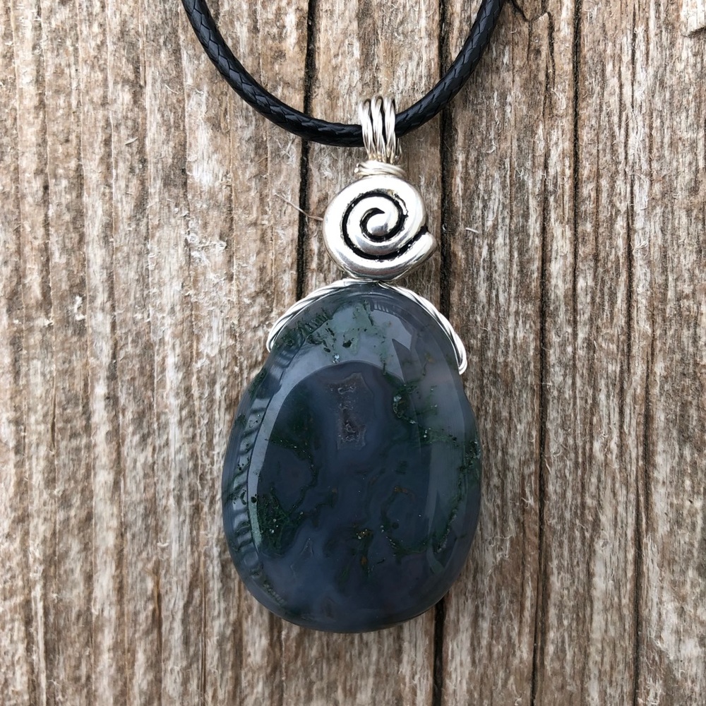 Moss Agate Necklace
